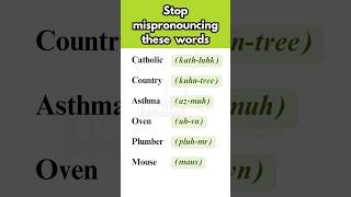 Mispronounced English Words english learnenglish spoken shorts feed 英語 esl yt ingles words [upl. by Thurnau609]