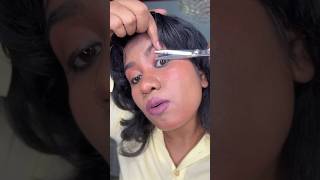 Eyelash cutting youtubeshorts eyelashes eyelash eyebrows [upl. by Ontina]