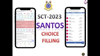 SCT2023  SANTOS choice filling process through SAMBHAV app [upl. by Beacham]