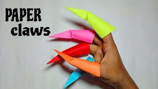 PAPER CLAWS  How to make a paper claws origami [upl. by Anceline62]