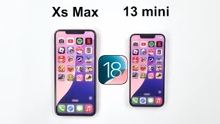 iOS 18  iPhone 13 mini vs iPhone XS Max Speed Test [upl. by Ingrim]