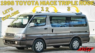 A review and Testdrive on this 1998 Toyota Hiace Super Custom G with only 13k miles Lets Explore [upl. by Hayyim94]