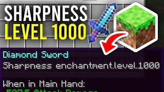 How To Get Sharpness 1000 In Minecraft  Full Guide [upl. by Megen]