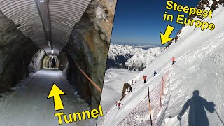 The TUNNEL RUN in Alpe DHuez How to Ski it [upl. by Sivi]