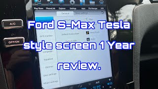 Ford S max Tesla style screen 1 year review [upl. by Analle]