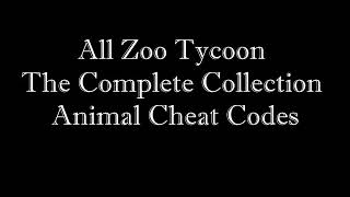 All Animal Cheat Codes in Zoo Tycoon The Complete Collection [upl. by Pavel]