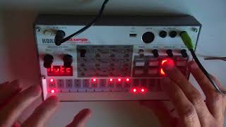 First little jam on Korg Volca Sample 2  aaah eeeh [upl. by Ambie]