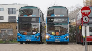 Ensignbus on rail replacement work in Barking on 28th Nov 2020 [upl. by Egiedan]