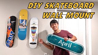 How To Hang A Skateboard On A Wall Jason’s Skate Basics [upl. by Shushan]