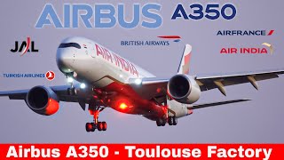 AIRBUS A350 Compilation with Air India  Turkish Al  Japan Al  Air France and more 2023 [upl. by Ilesara]