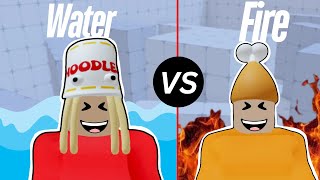 Water Element Vs Fire Element In Roblox Rivals [upl. by Nomar]