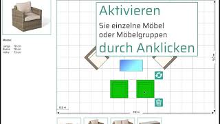 Lounge Planer Schritt für Schritt Anleitung wie man die Garten Lounge auf der Terrasse platziert [upl. by Mcclenon]