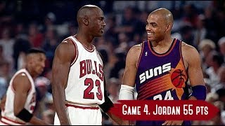 NBA Finals 1993 Phoenix Suns vs Chicago Bulls  Game Highlights  Game 4  Jordan 55 HD 720p60fps [upl. by Hillie]