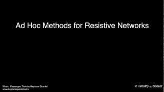 Ad Hoc Methods for Resistive Networks [upl. by Elleirol]