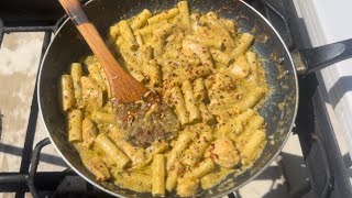 Creamy Chicken Pesto Pasta  Chicken Pesto Pasta Recipe  How to make Creamy Chicken Pesto Pasta [upl. by Attesoj]