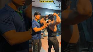 FACE ROPE PULL  💪 BINDASS BODYBUILDING 👊  bindassbodybuilding faceropepull [upl. by Aleahc]