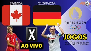 CANADÁ X ALEMANHA AO VIVO  QUARTAS DE FINAL  FUTEBOL FEMININO  OLIMPÍADA PARIS 2024  NARRAÇÃO [upl. by Dettmer]