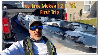 NEW KAYAK FEEL FREE MOKEN 125 PDL assembly and maiden voyage [upl. by Llerad]