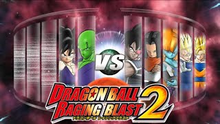 Raging Blast 2 Piccolo Teen Gohan vs Turles Android 17 Zangya Majin Vegeta GokuSSJ2 [upl. by Vanderhoek]