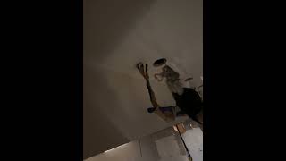 Ceiling and soffit spray paint interiorpainting home interiorpaintingservice wallpainting [upl. by Neerbas]