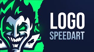 Neon Joker Mascot Logo  Speedart  Adobe Illustrator [upl. by Yelyah797]