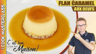 ✅ FLAN CARAMEL AUX OEUFS MAISON  La meilleure recette du flan facile et rapide [upl. by Guise]