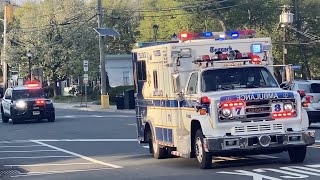 Teaneck Ambulance 73 amp Teaneck Police Car 16 Responding to a Man Down HILOW SIREN [upl. by Dragone498]