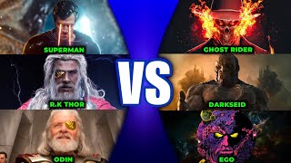 Rune King Thor vs Darkseid Superman Vs Ghost Rider Odin Vs Ego  IN HINDI [upl. by Cirdnek]