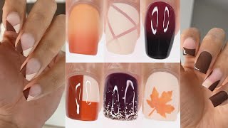 TOP 42 EASY FALL NAIL IDEAS  huge fall nail art compilation [upl. by Godliman]