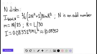 Figure 10 36 shows an arrangement of 15 identical disks that have been glued together in a rod like [upl. by Pharaoh]