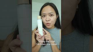 Viral I’m From Rice Toner review skincareshorts koreanskincare ricetoner skincaretips [upl. by Naryt]