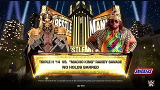 Triple H vs quotMacho Manquot Randy Savage Wrestlemania Recall [upl. by Douglass]