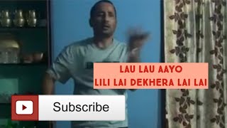 lau lau aayo lili lai dekhera youtuber dance [upl. by Llewen]