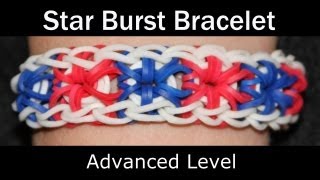 Rainbow Loom® Starburst Bracelet [upl. by Einhpets]