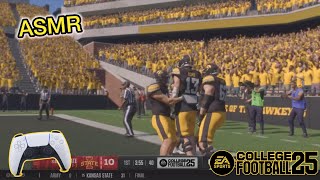 College Football 25 Road To Glory First Game With Iowa Hawkeyes ASMR [upl. by Jann]