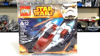 LEGO Star Wars 30272 AWing Starfighter Polybag Review [upl. by Eciram]