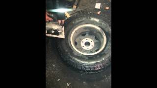 how to cut the tire off a rim with a skill saw [upl. by Yk726]