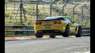 Nurburgring TF  Corvette C6 Z06  733 in heavy traffic Z06 lap times [upl. by Genovera]