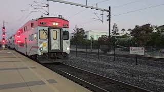 Caltrain Limited 515 at Santa Clara Station with JPBX 112 Cab Car and 921 F40PH2C caltrain [upl. by Akerdal]