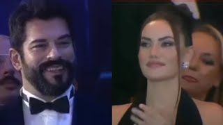 Fahriye evcen ödül alan eşini böyle seyr etti [upl. by Novad]