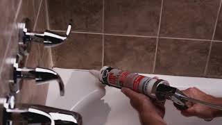 DAP  How to Fix a Bathtub Using DAP Kwik Seal Ultra [upl. by Annnora]