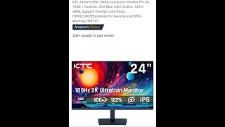 120 KTC H24T27 24 Inch Gaming Monitor Review [upl. by Finstad]