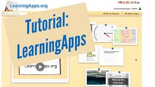 Tutorial LearningApps – Wie arbeite ich mit einer Klasse [upl. by Axia]