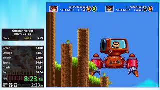 Gunstar Heroes Coop Speedrun 3558 [upl. by Peppi]