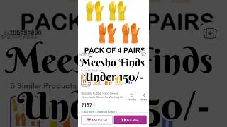 Reusable Rubber Hand Gloves From meesho youtubeshorts meeshofinds meeshohaul kitchen [upl. by Fryd272]