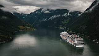 MSC Euribia  Norwegian fjords  Save the seas [upl. by Aihsetan755]