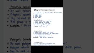 Non Aquos Titration Solvent Used In Non Aquos titration Pharmaceutical Analysis [upl. by Wooster]