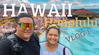 VLOG 1  Départ pour Hawaii  Vacances à Honolulu 🌴 [upl. by Anyrb682]