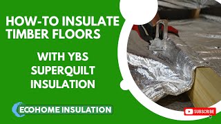 How To Insulate Timber Floors with MultiFoil Insulation without using any Kingspan Rigid Board [upl. by Solange97]