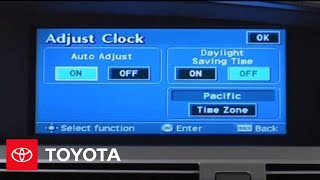 2005  2007 Avalon HowTo Clock  Toyota [upl. by Emmeram]